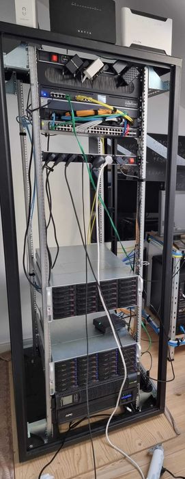 Szafa Rack 42U ZPAS 80x100x200 - GŁĘBOKA 100cm, KOMPLETNA.