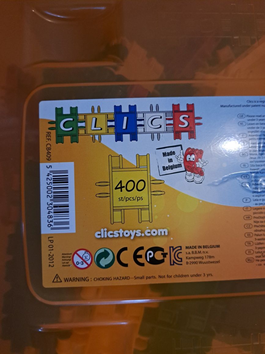 Klocki clics 400 elementów