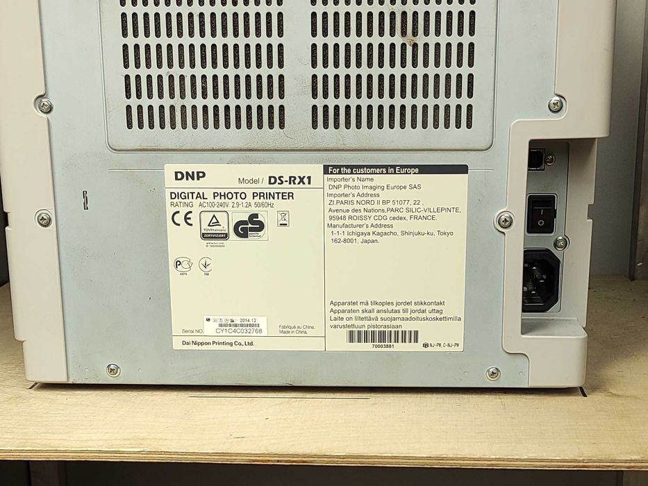 Drukarka termosublimacyjna DNP DS-RX1, do fotobudki, jak nowa