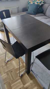Stół 110x70 cm rozkładany + 4 krzesła