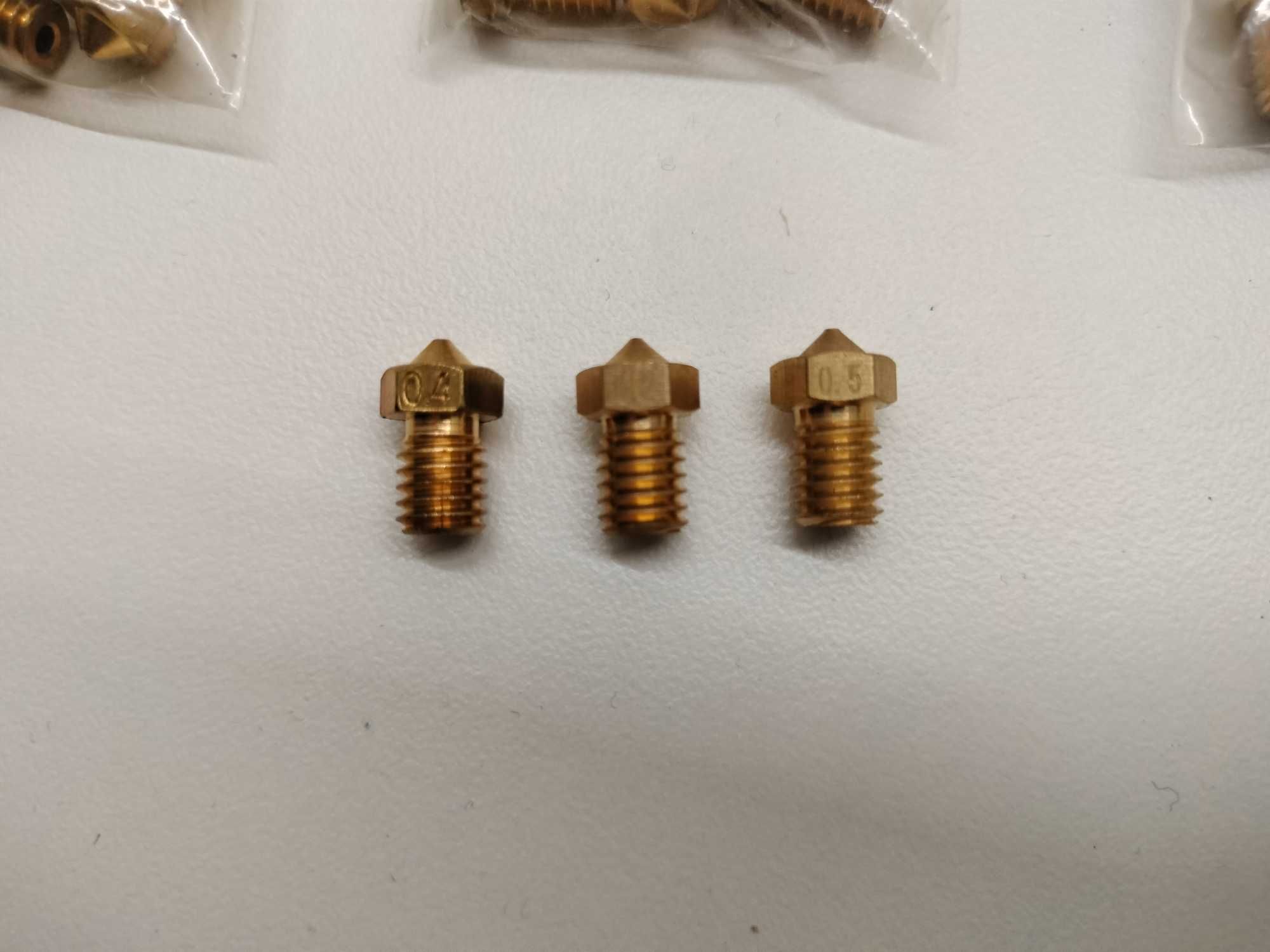 Dysza mosiężna 0,2/0,4/0,5 do filamentu 1,75mm Hotend E3D V5 V6