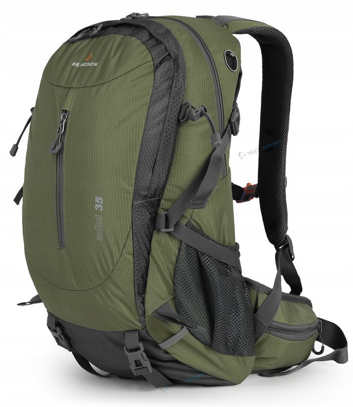 Bergson Adal 35l | Wentylowany Plecak Turystyczny | Oliwka