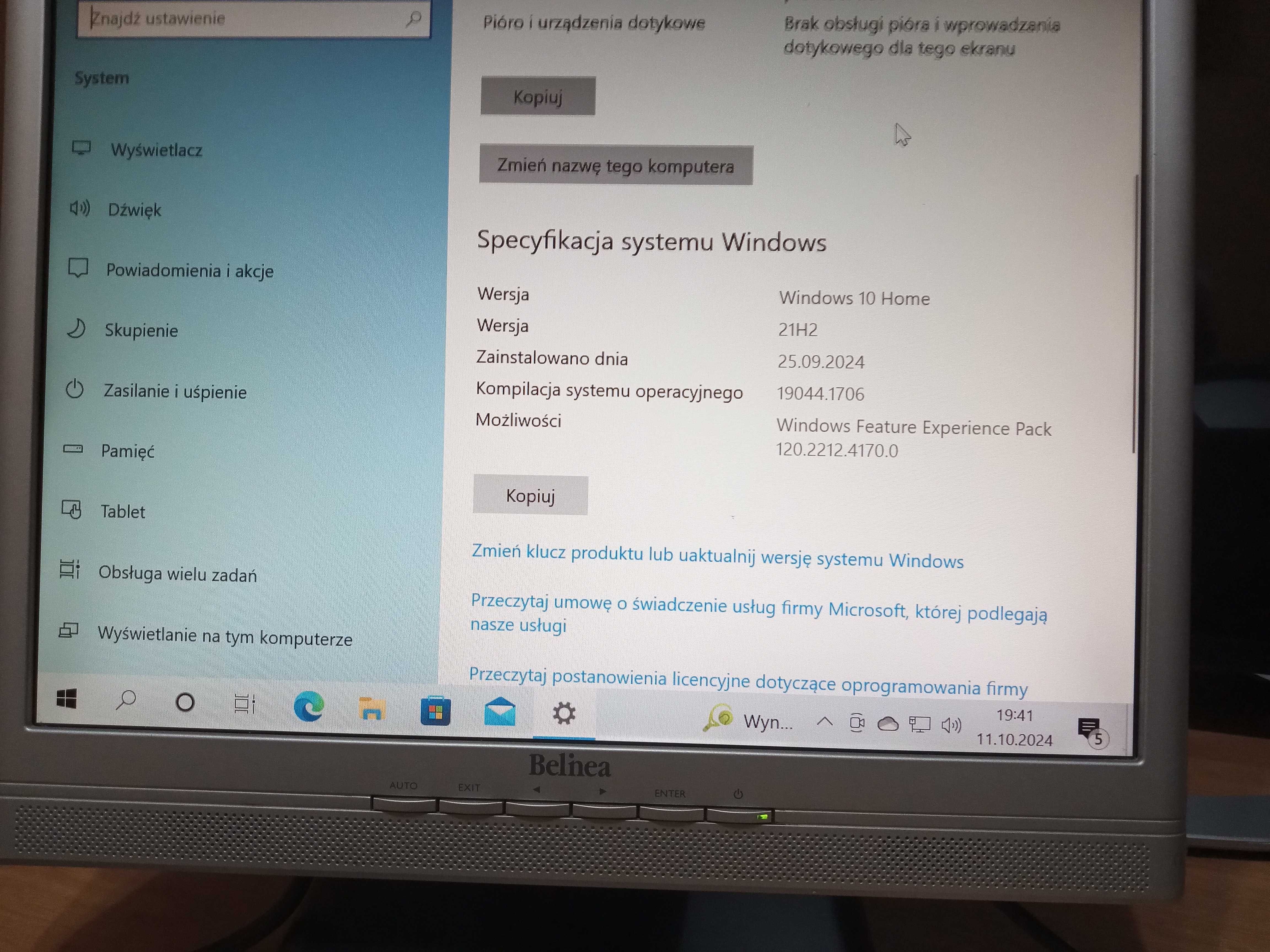 Komputer w stanie dobrym komplet sprawny cały lub na części