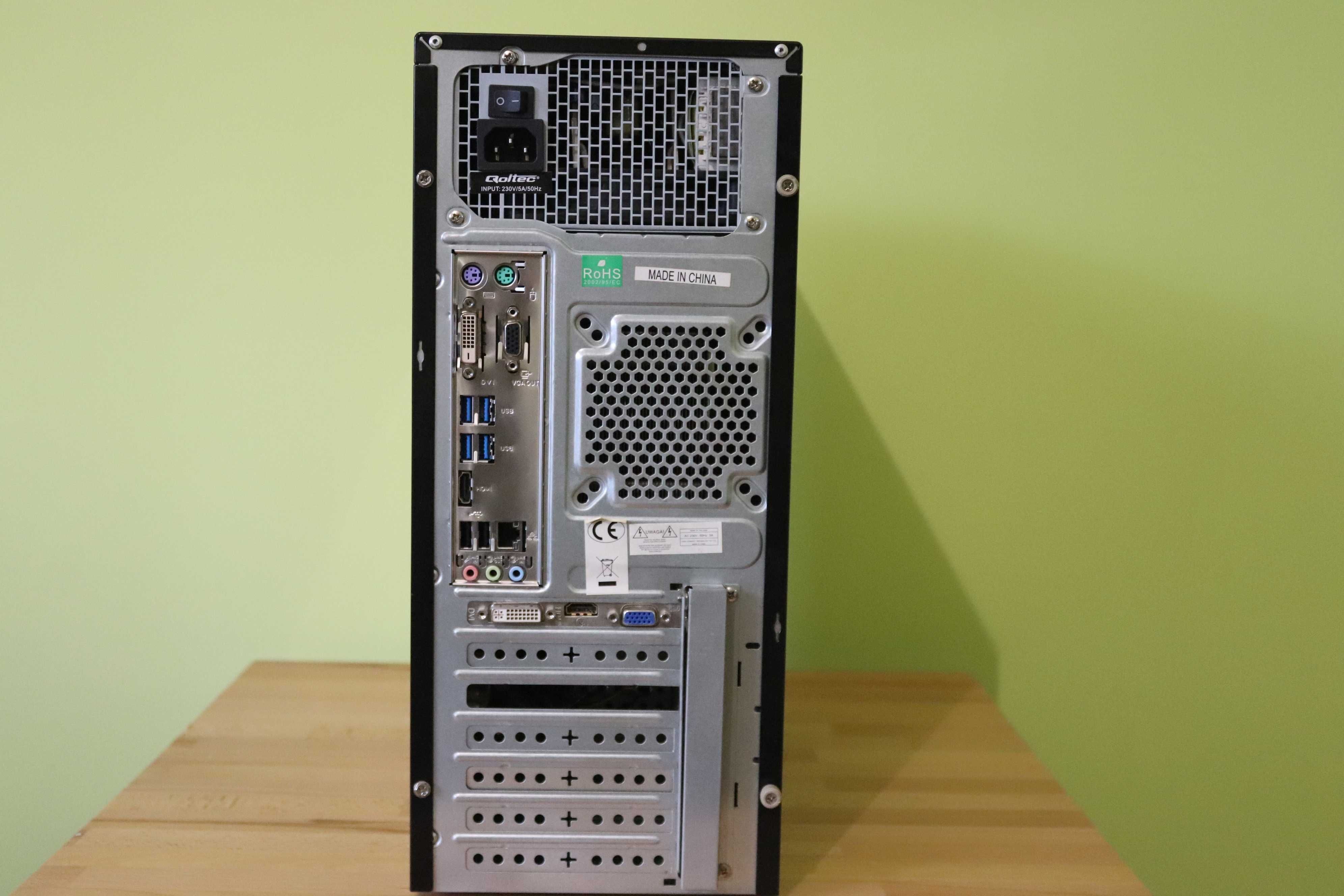 Komputer stacjonarny intel Xeon (i7-4770) RAM 16GB, SSD 120 + HDD 400