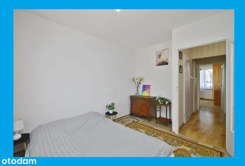 Mieszkanie 60m²✪3/4 pokoje✪1 piętro✪Duży Balkon✪Piwnica