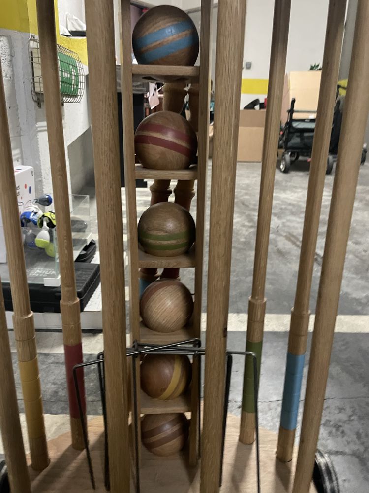 Jogo croquet para exterior