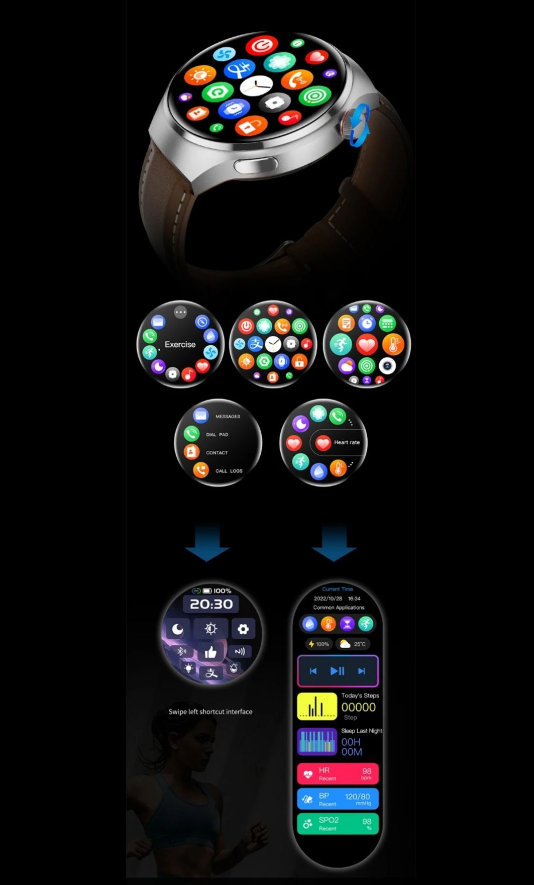 Smartwatch GT4 PRO  NFC