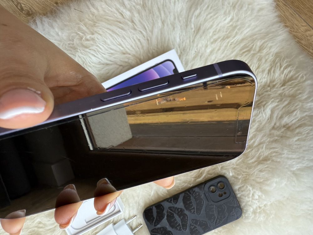 Iphone 12 fioletowy 128 gb + ładowarka