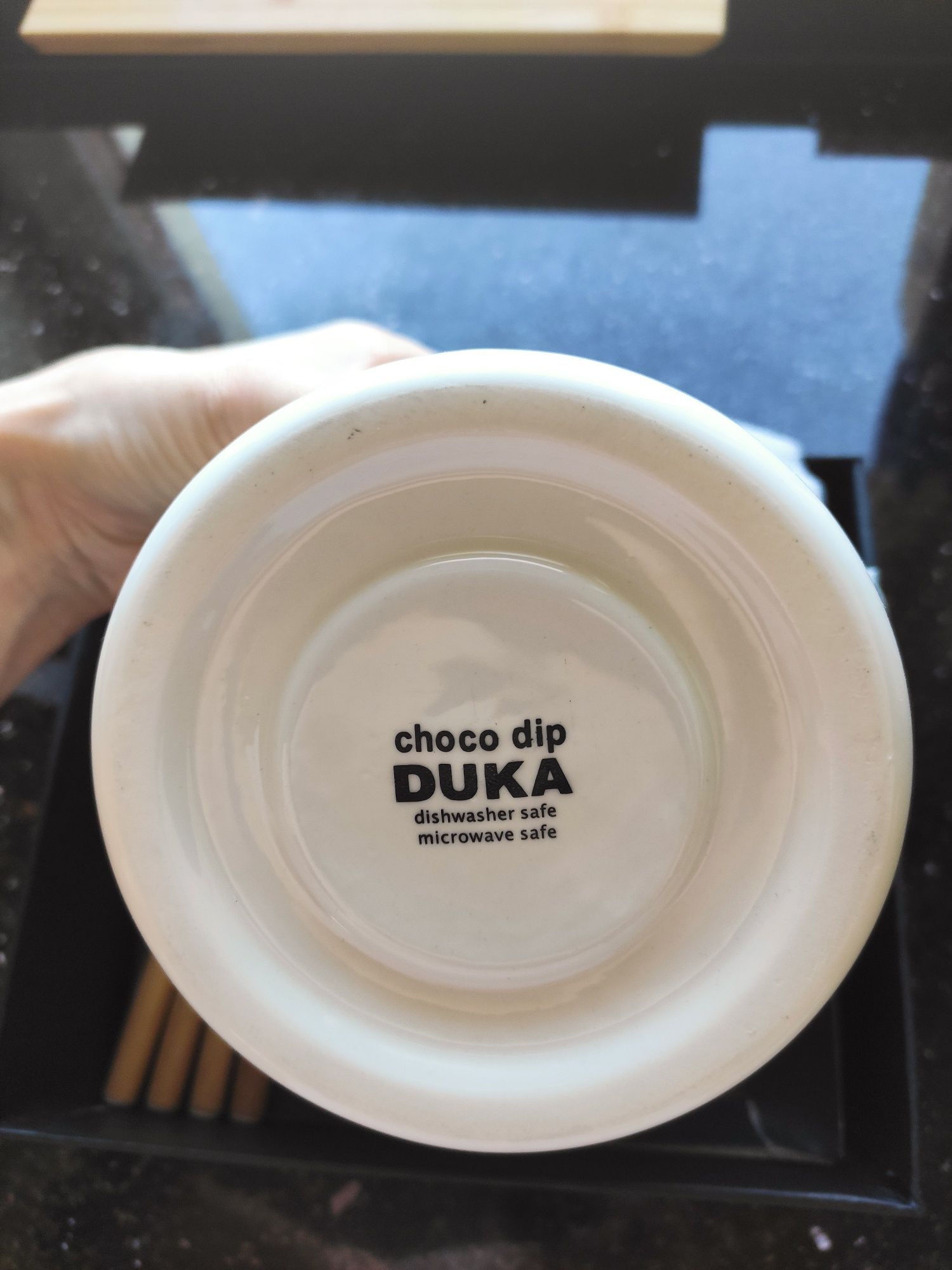 Zestaw do fondue z 4 widelcami DUKA CHOCO DIP porcelana