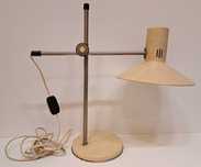 ZAOS_lampka biurkowa beżowa Made In Poland retro vintage PRL