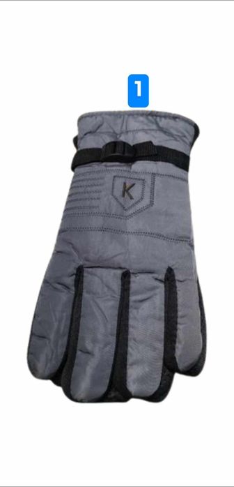 Ocieplane Rękawice męskie z regulacją w nadgarstku K