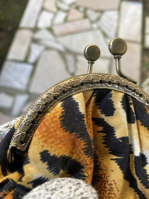 Porta niquel moedas onça bolsa mão