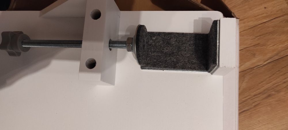 BedShelfie. Drewniana półka na łóżko. Kolor biały. Nowa