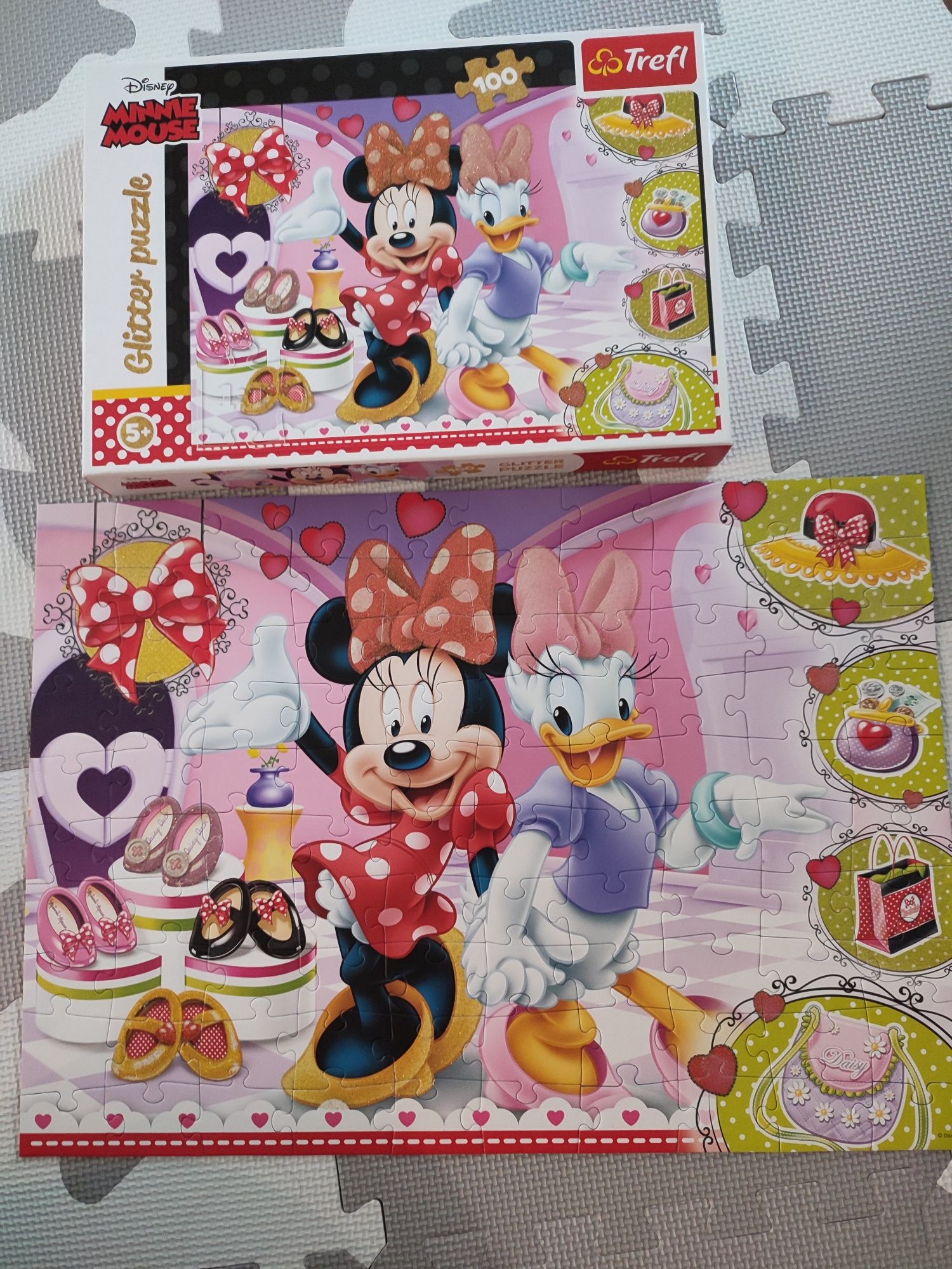 Puzzle Myszka Minnie i Daisy 100 elementów