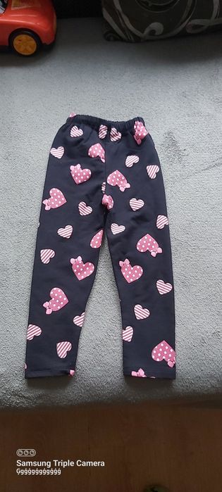 Leginsy lekko ocieplane rozmiar 92 dla dziewczynki