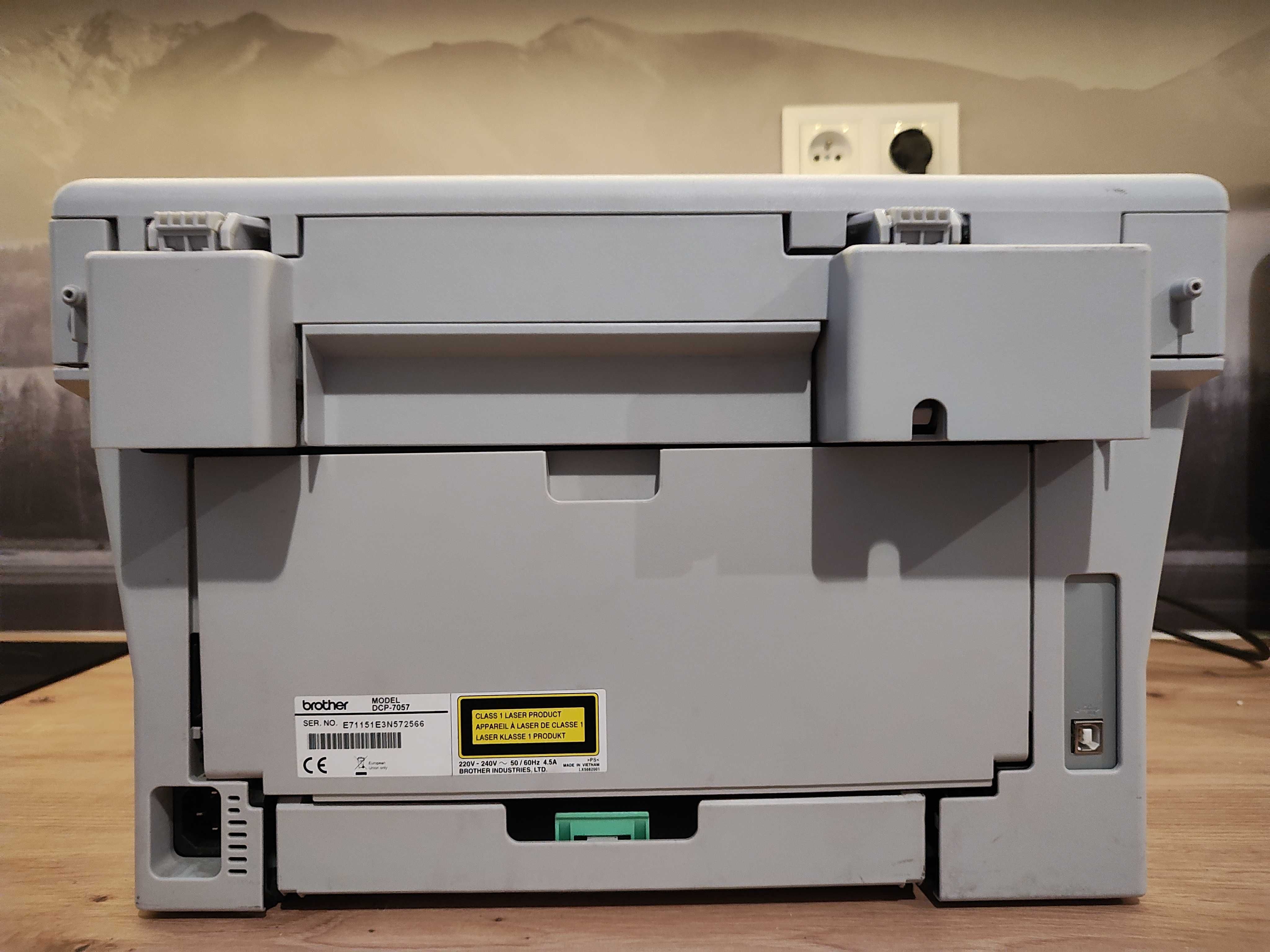 Drukarka laser, skaner DCP-7057 50% ceny - z nowym tonerem i bębnem