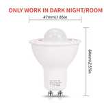 Żarówka GU10 z czujnikiem ruchy LED  nowa PIR lampka nocna