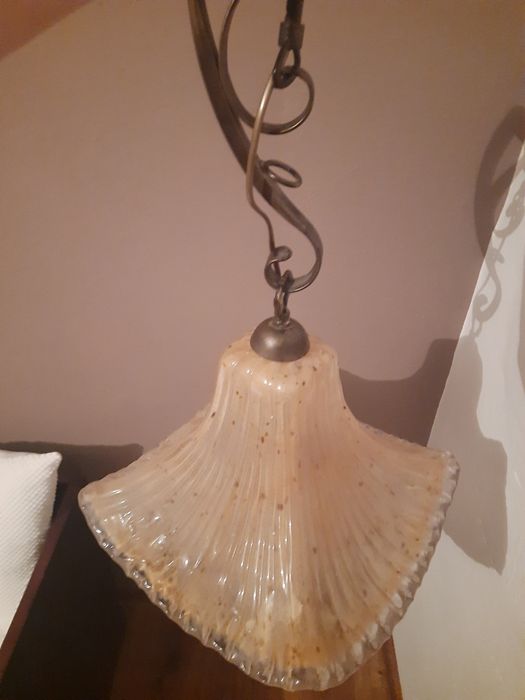 Lampa sufitowa szklana
