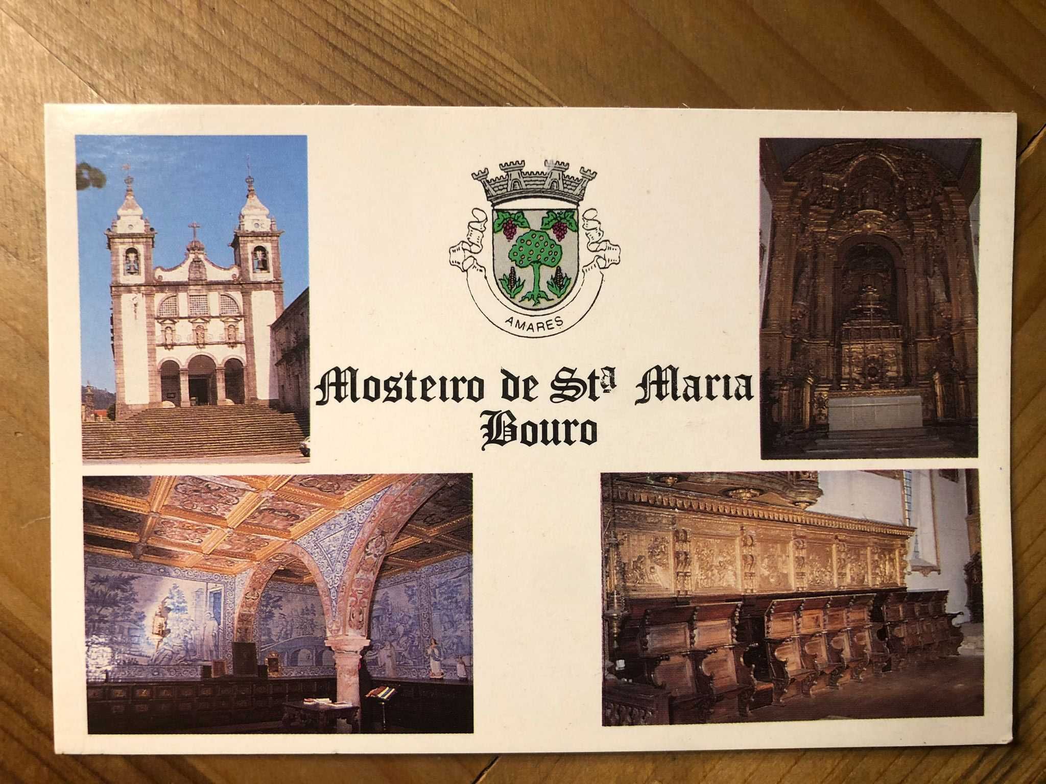 Postal Mosteiro de Santa Maria Bouro 15 x 10cm