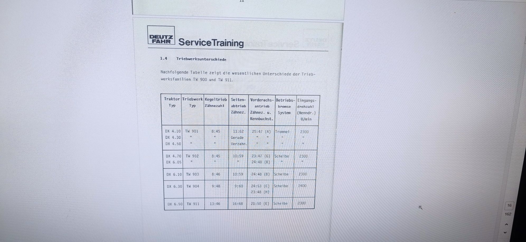 Instrukcja napraw Deutz Dx skrzynia biegów TW