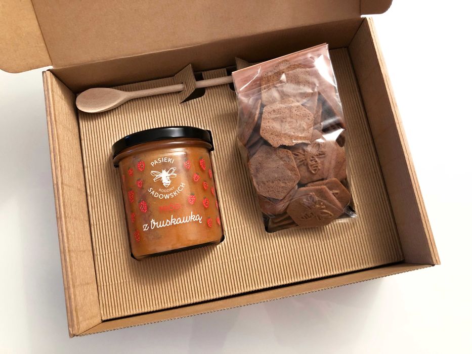 Pasieki Sadowskich zestaw miód i pierniki