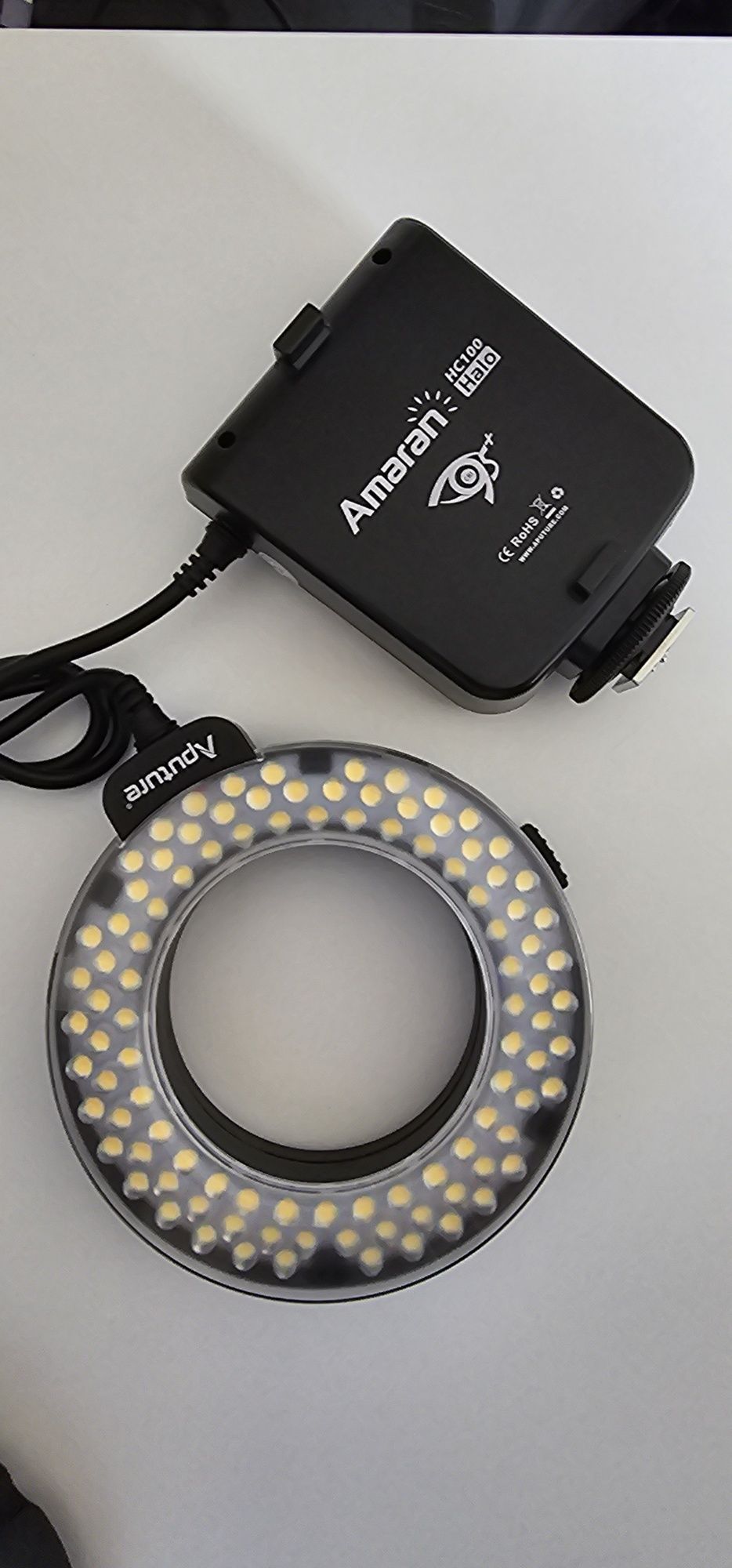Flash anelar Amaran HC100 Halo