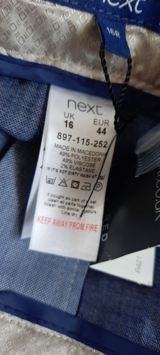 Spodnie męskie garniturowe r. XXL nowe