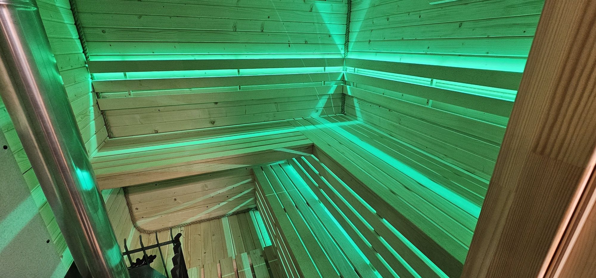 Sauna ogrodowa piec Harvia NOWA PRZEDSIONEK na zamówienie