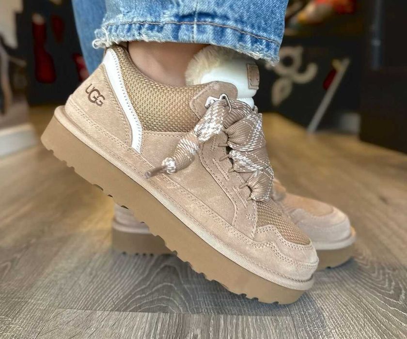 Угги/Угг/Уггі/Угі/UGG Australia Lowmel Sneaker Beige/Кросівки UGG