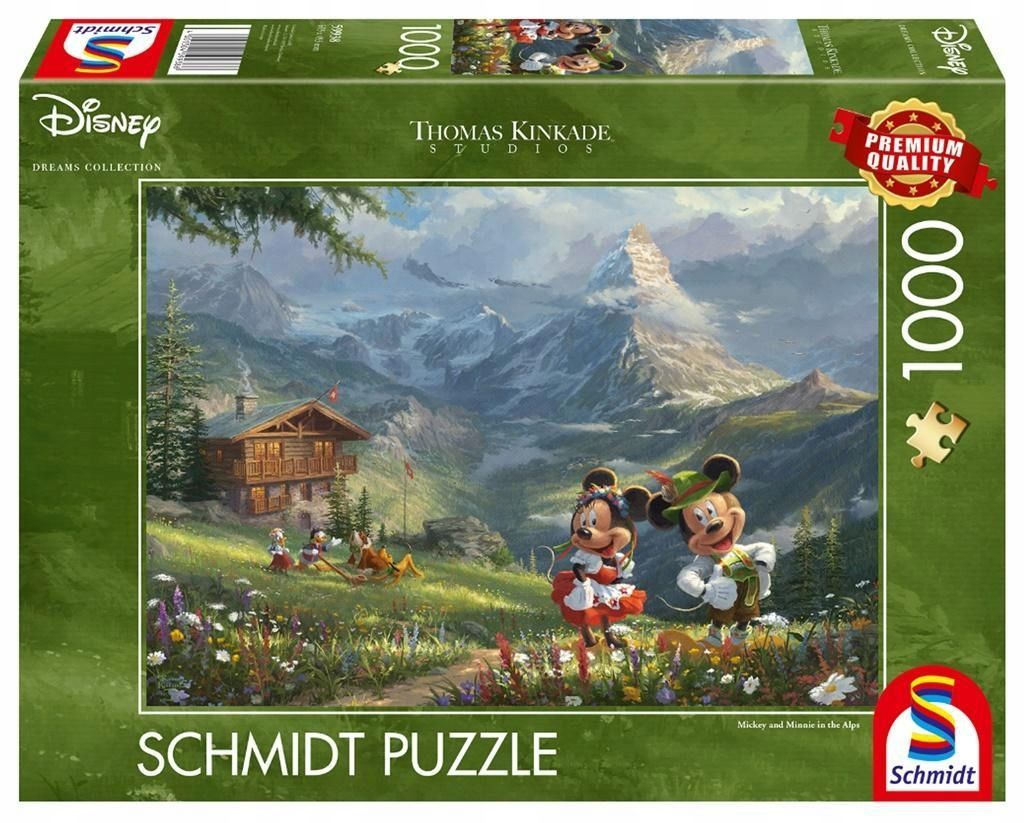 Puzzle Pq 1000 Myszka Miki&minnie W Alpach G3