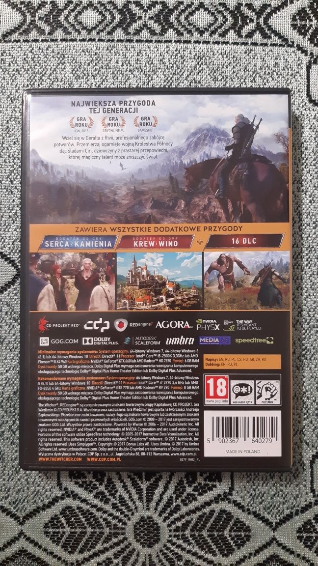 Wiedźmin 3 gra PC