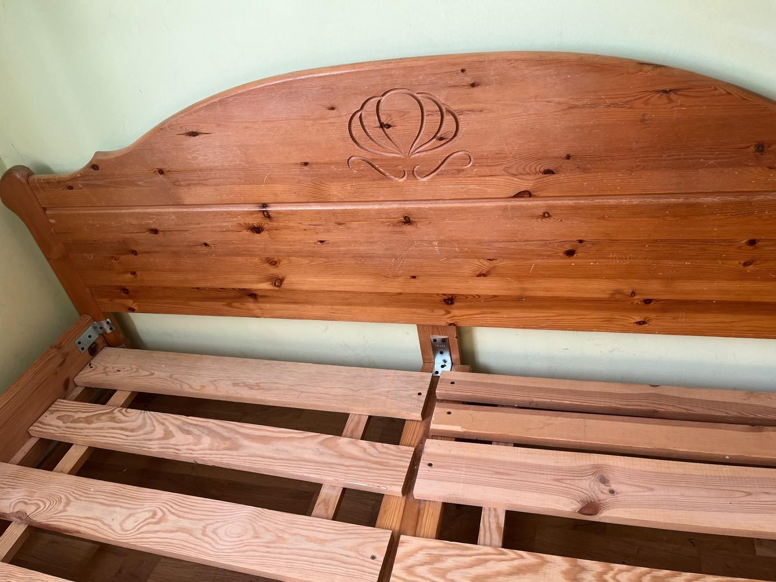 Łóżko łoże drewniane boho rustykalne