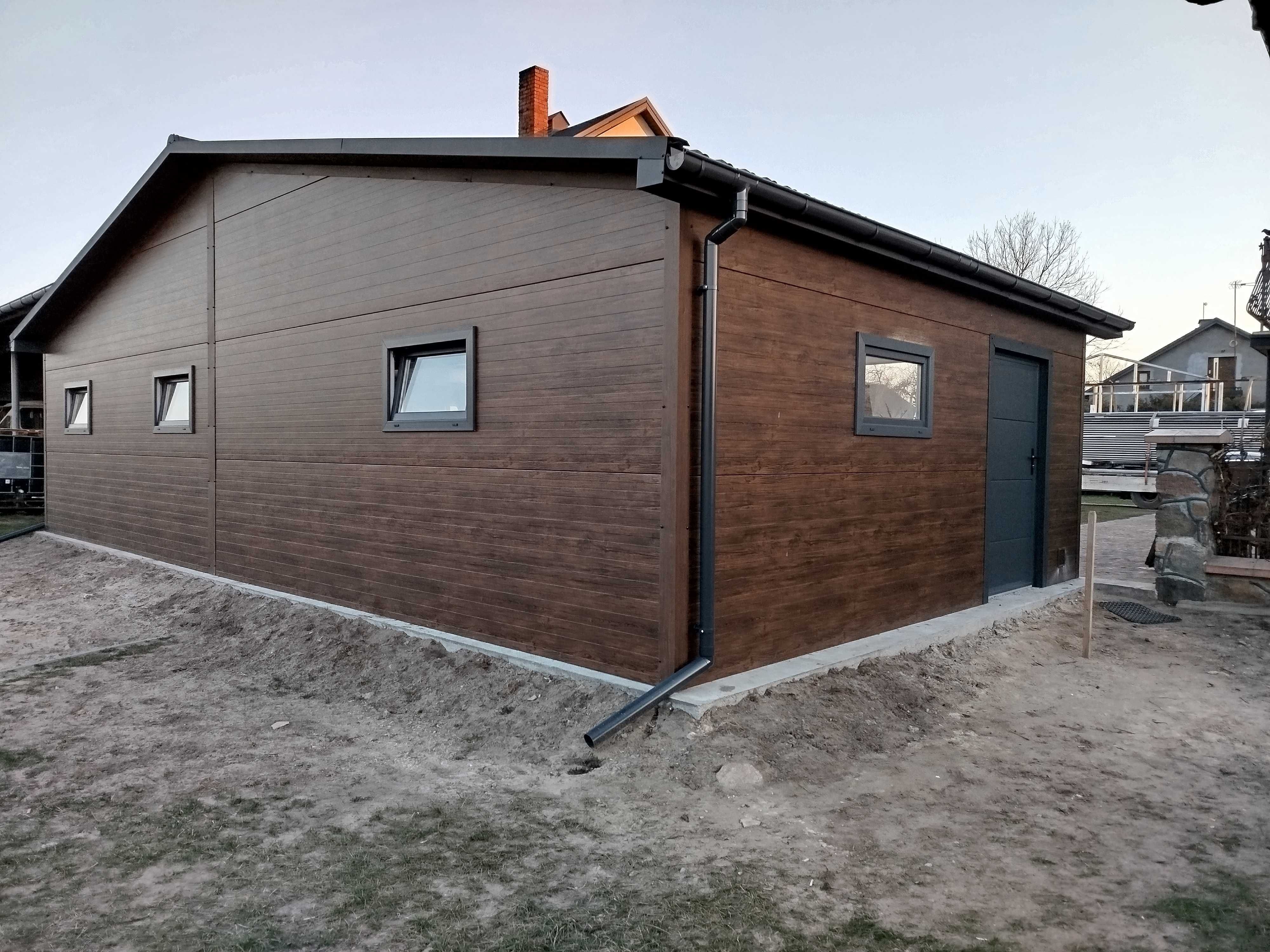 Garaż ocieplany płyta PIR