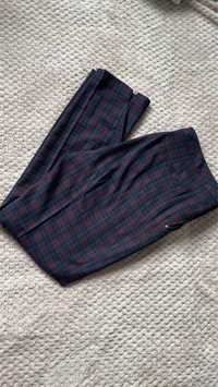Fioletowe spodnie w krate New Look L/40