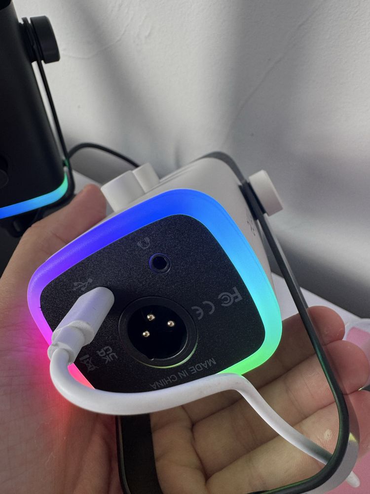 Новий Стрімінговий мікрофон Fifine AM8 RGB XLR Динамічний Геймерський