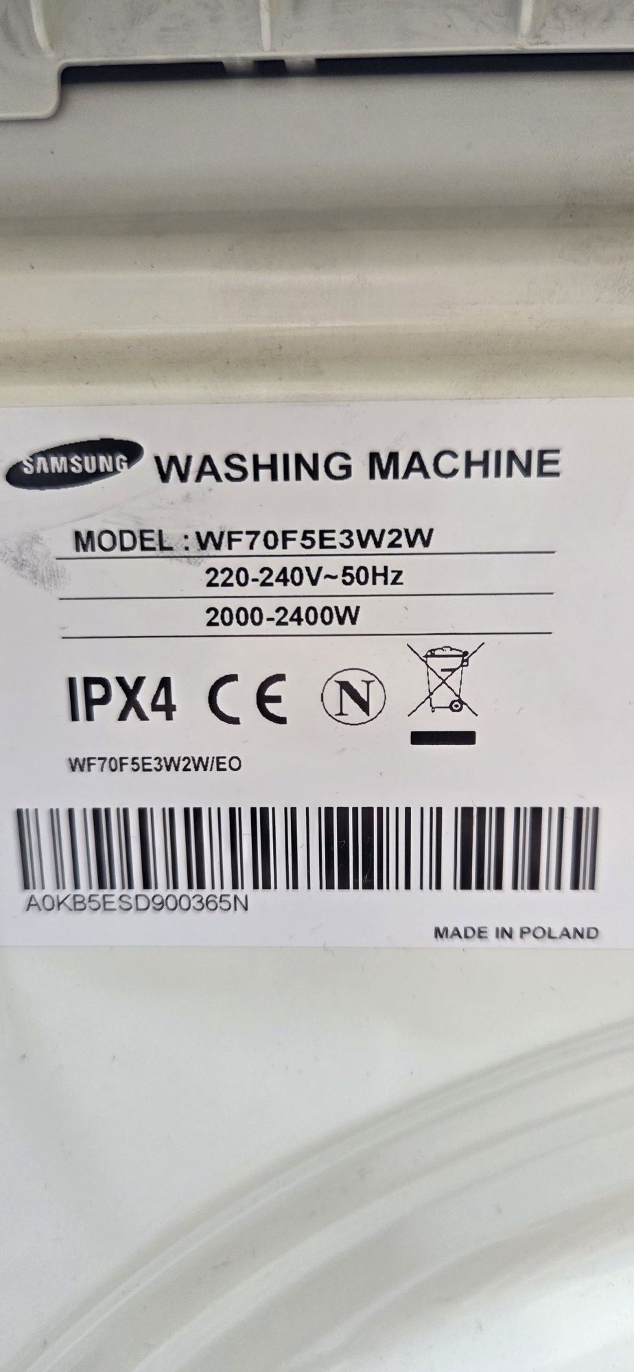 Drzwiczki pralki samsung Eco buble