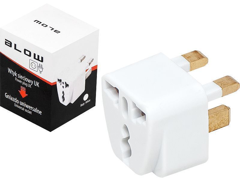 Przejściówka adapter PL na UK angielska wtyczka do gniazdka 1314#