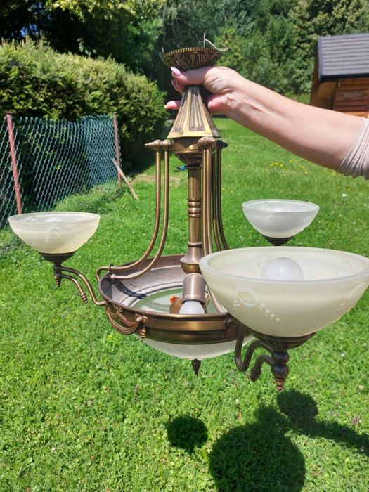 Żyrandol + kinkiety