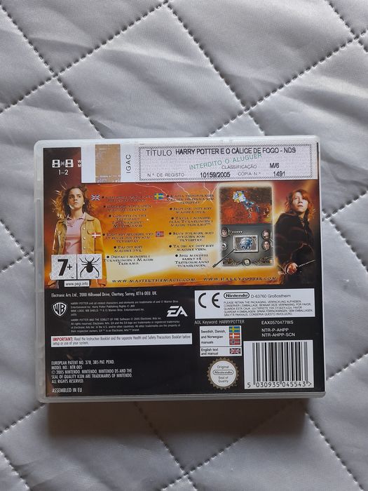 Jogo Harry Potter e o cálice de fogo Nintendo DS