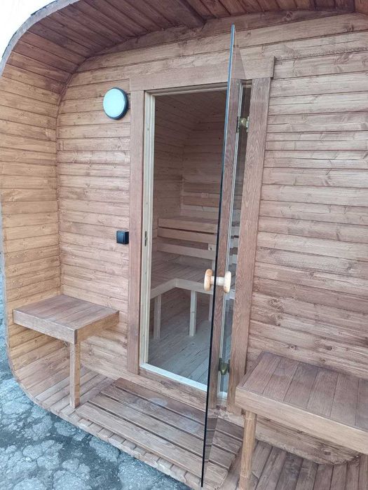 Sauna ogrodowa QUADRO mini 185 cm do montażu