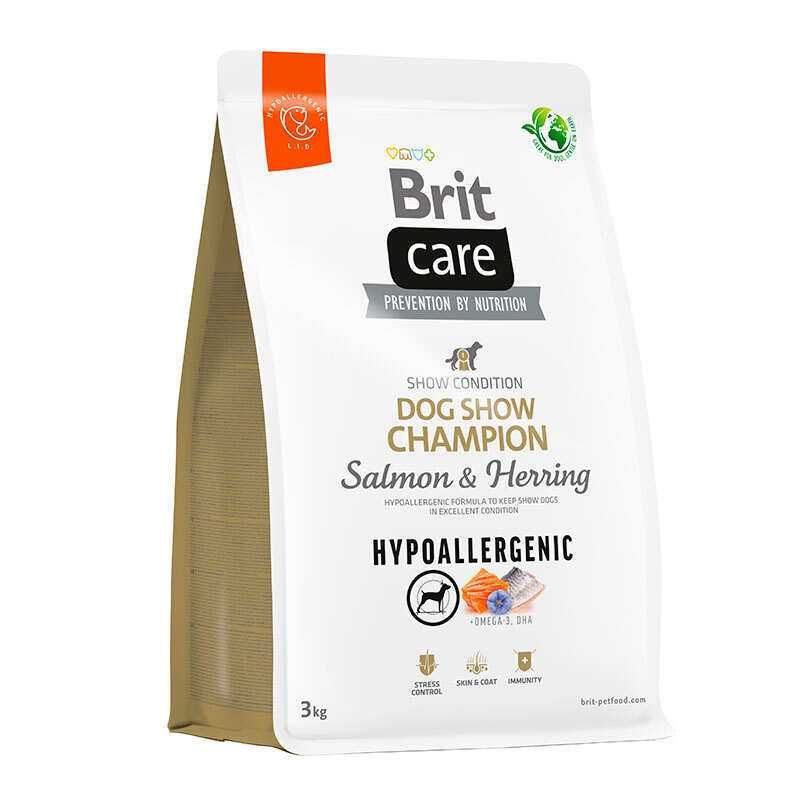 Brit Care Dog Гіпоалергенний 3 кг з лососем для виставкових собак