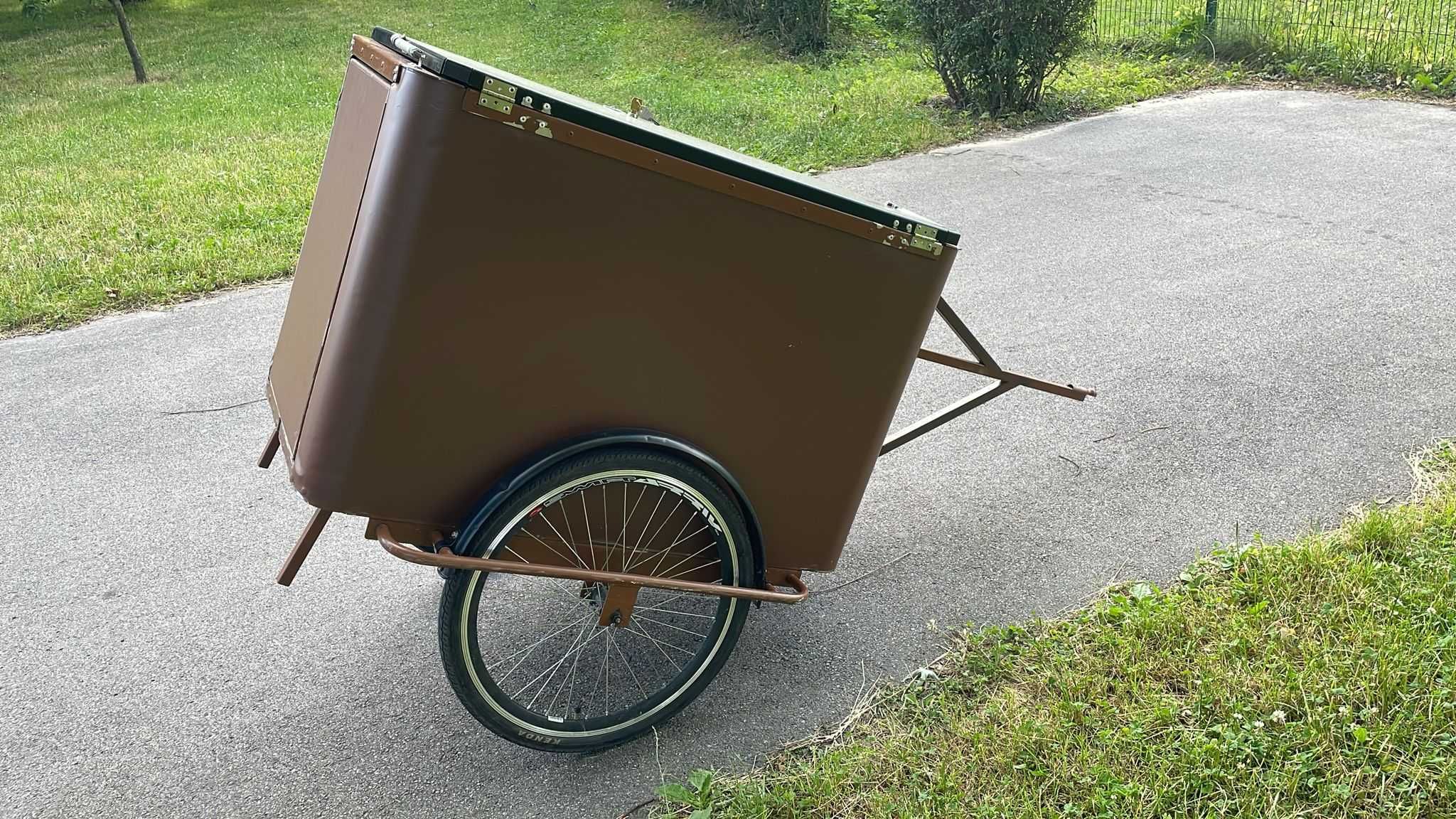 Riksza rower gastronomiczny do lodów-elektryczny napęd, po przeglądzie
