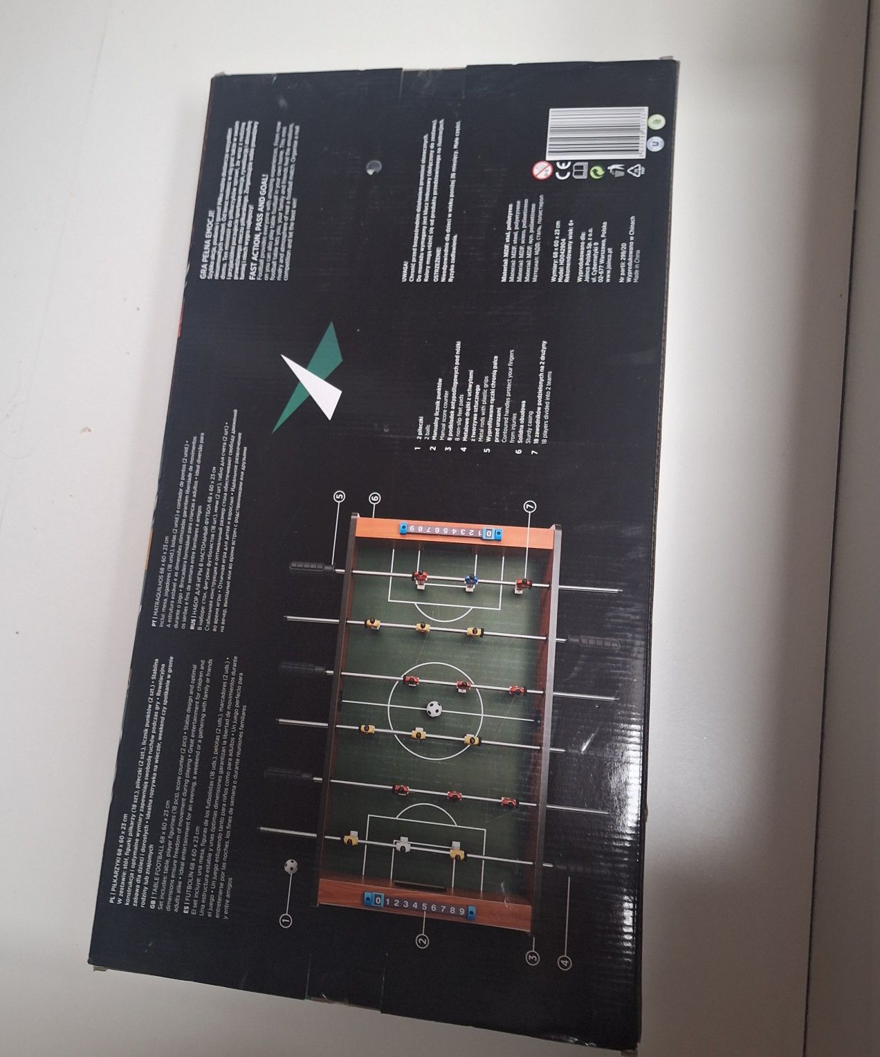 Nowe stół z piłkarzykami,piłkarzyki 68/60/23 table football