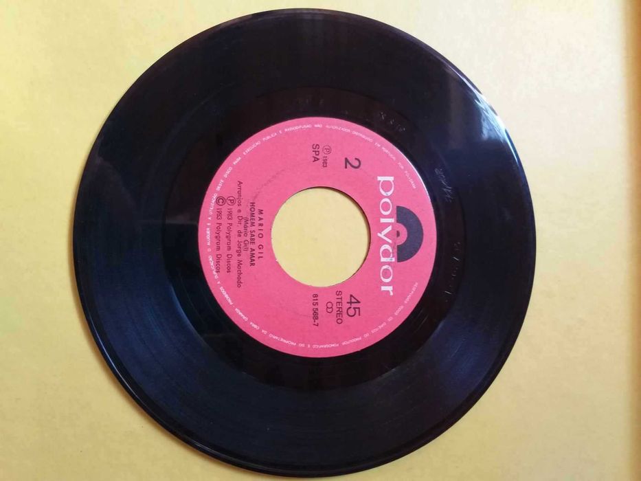 Single Vinil Mário Gil-Tudo é Portugal