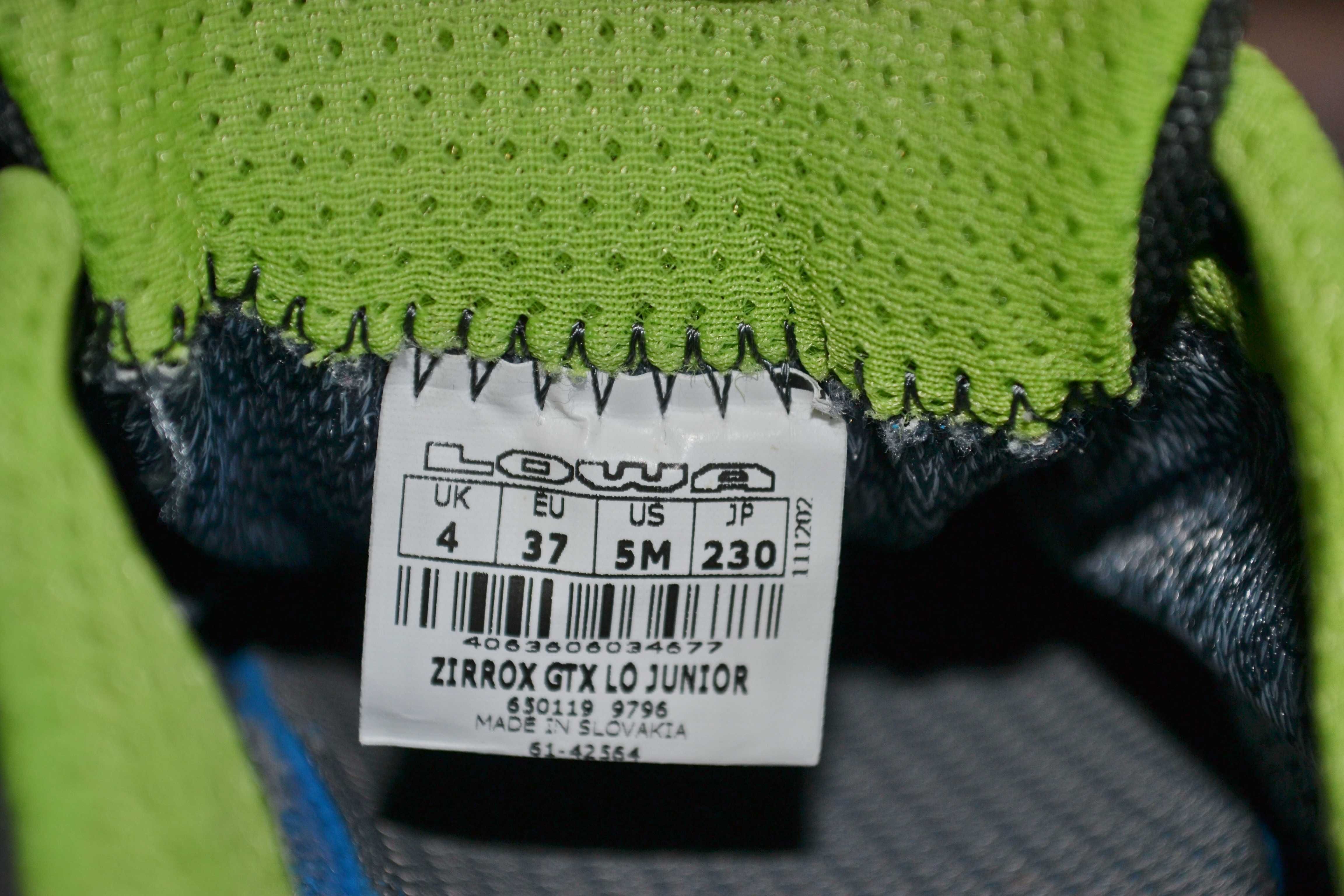 Lowa Zirrox GTX Gore-Tex Оригинал Размер 37 Стелька 23 см