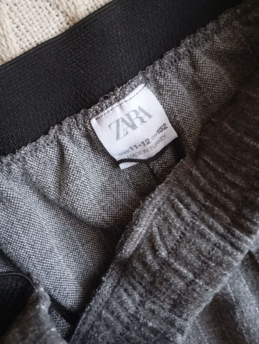 ZARA 11-12L szerokie szare spodnie dzwony w paski