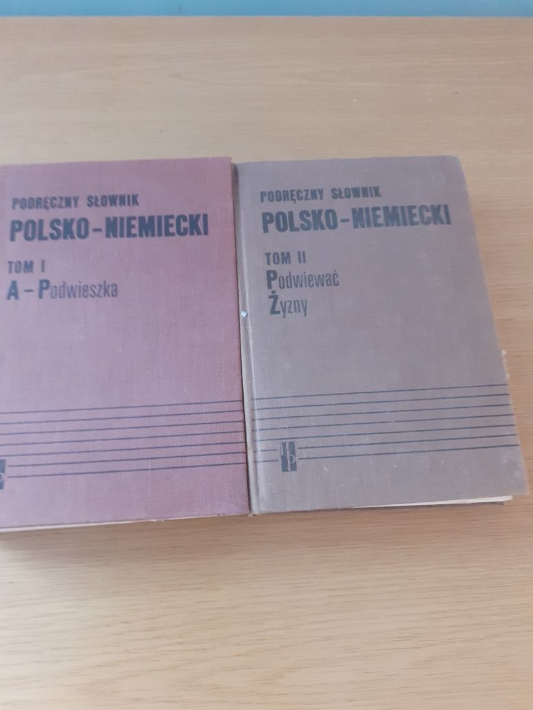 Podręczny słownik  polsko niemiecki 2 tomy 1983rok