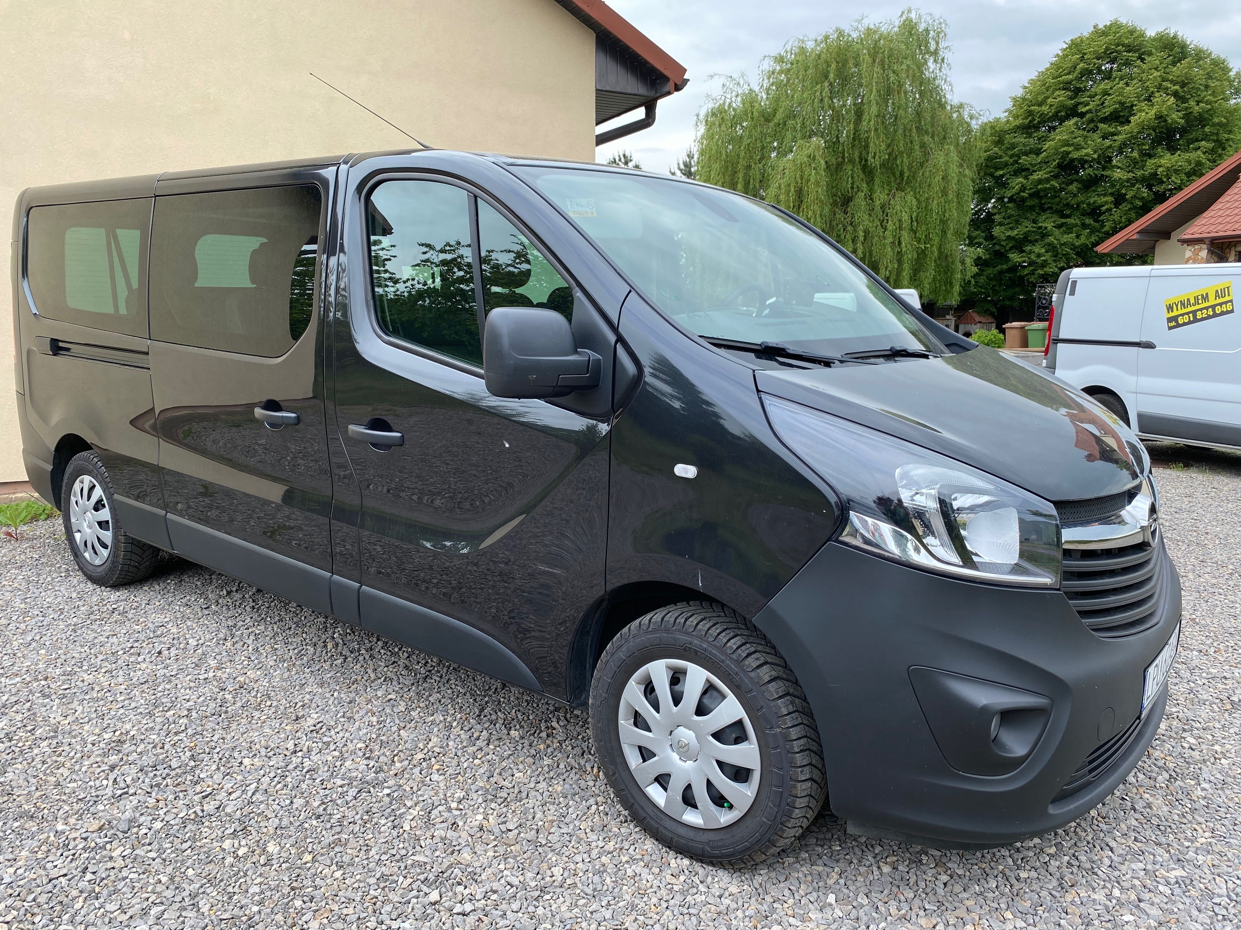 Wynajem, wypożyczenie opel vivaro 9 osobowy, 2019r,  bez limitu km