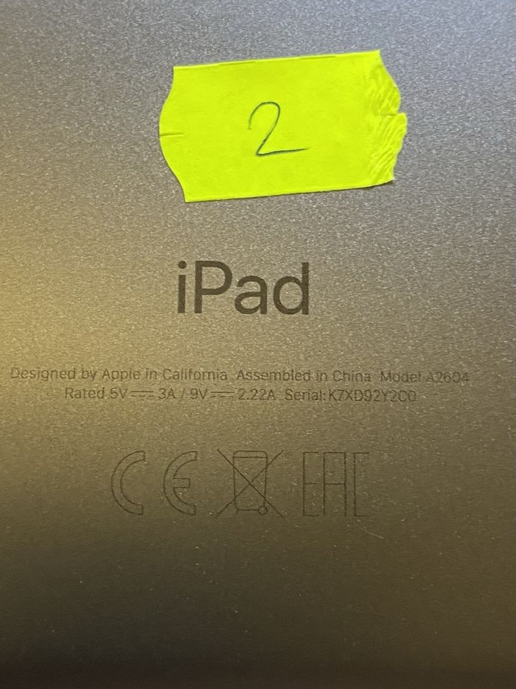 Планшети apple ipad 9 a2604/ на відновлення! Артикул D358