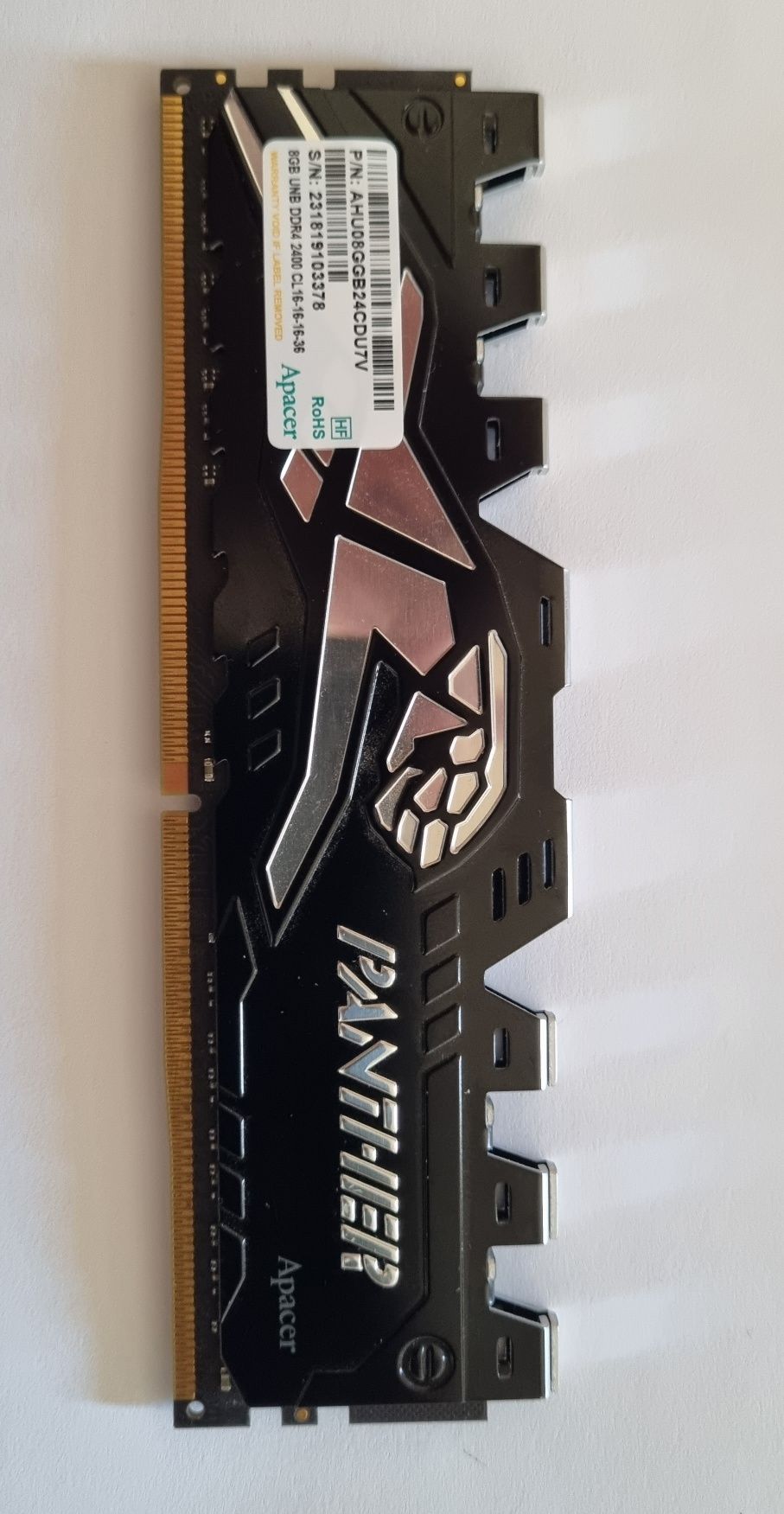 Оперативная память  apacer panther 8gb ddr4-2400